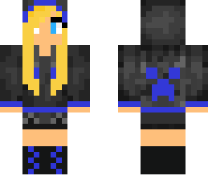 blond hoodie girl