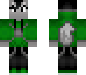 green wolf with chains