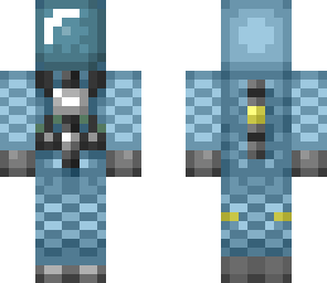 scientist - blue overalls