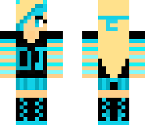 blue panda girl