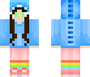 blue dino girl