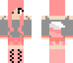 edited pink wolf girl