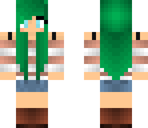 girl with teal hair
