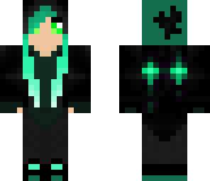 ender girl blue-green