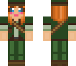 redhead adventure girl - jungle green