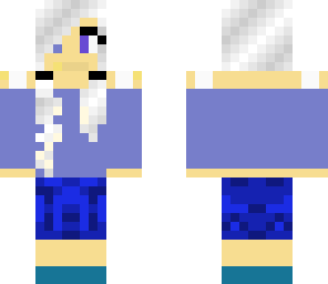 white haired girl