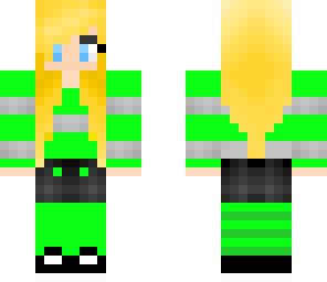 neon green girl