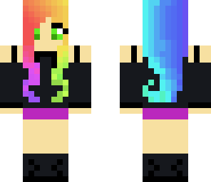 rainbow gamer girl