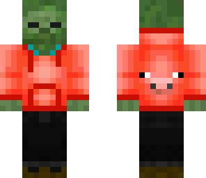 zombie with a pig jacket
