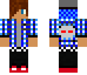 meh as a minecraftian blue shirt - beanie fixed