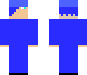 all blue man