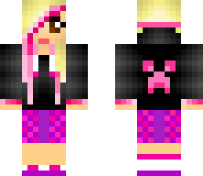 edited pink creeper girl