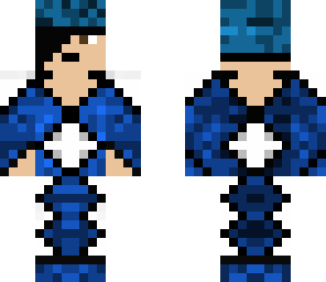 blue suit