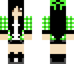 green plaid girl
