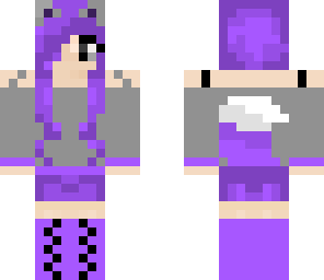 purple wolf girl