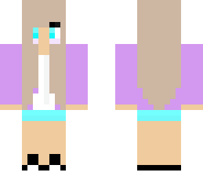 cute puprple girl
