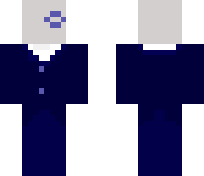 blue monacle wearing slenderman