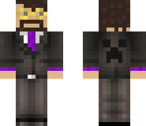 man in suit with goggles