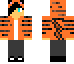 orange cute tiger