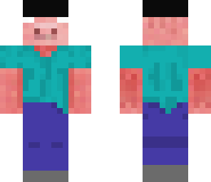 pig-herobine wearing a hat