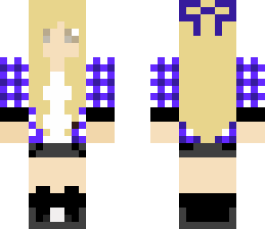 indigo plaid girl