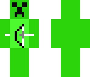 creeper with bow