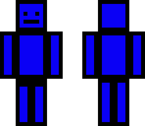 blue man
