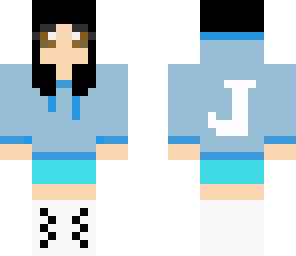 girl wearing blue clothes