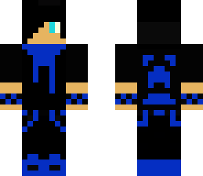 blue and black