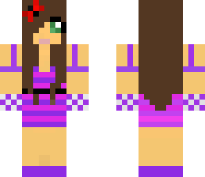 purple dress girl