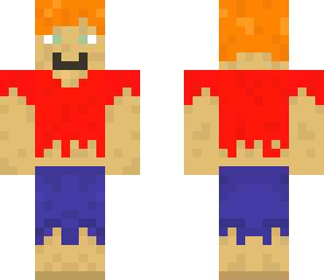 survivalist red tattered shirt ginger hair
