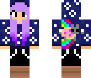 purple nyan cat girl