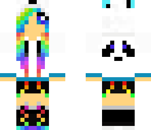 rainbow panda girl