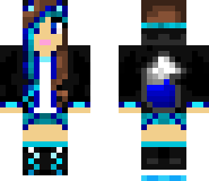 blue teen girl