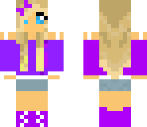 cute purple girl