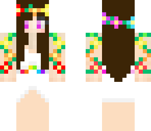 flower girl with brown hair