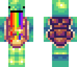 barfing rainbow turtle