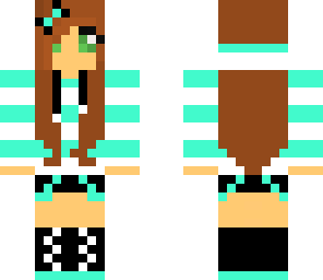 electric blue hipster chick