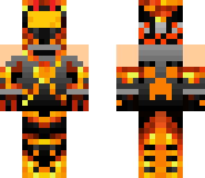 half human soldier lava