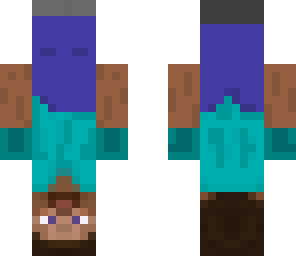 upside down steve skin