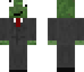 crazy zombie in a suit