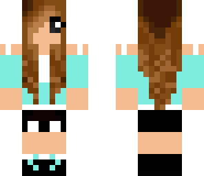 cute brunette girl in a teal shirt