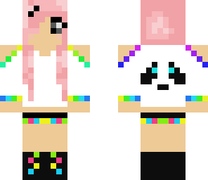 rainbow panda girl