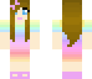 pretty rainbow girl