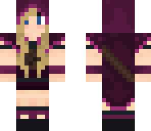 purple warrior girl