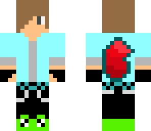 red and light blue