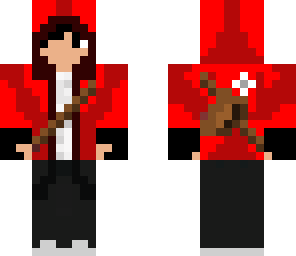 red hoodie
