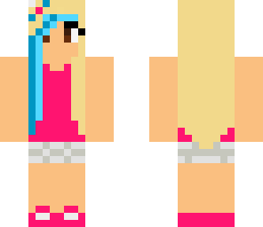 cute blue and pink girl