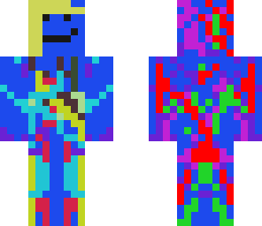 man with paint all over his body
