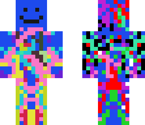 man with paint all over his body